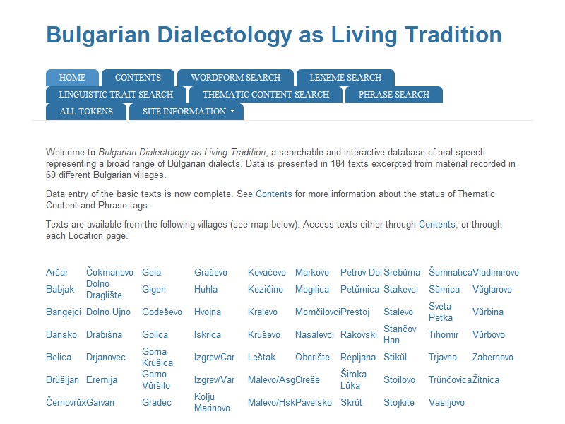 Bulgarian Dialectology as Living Tradition