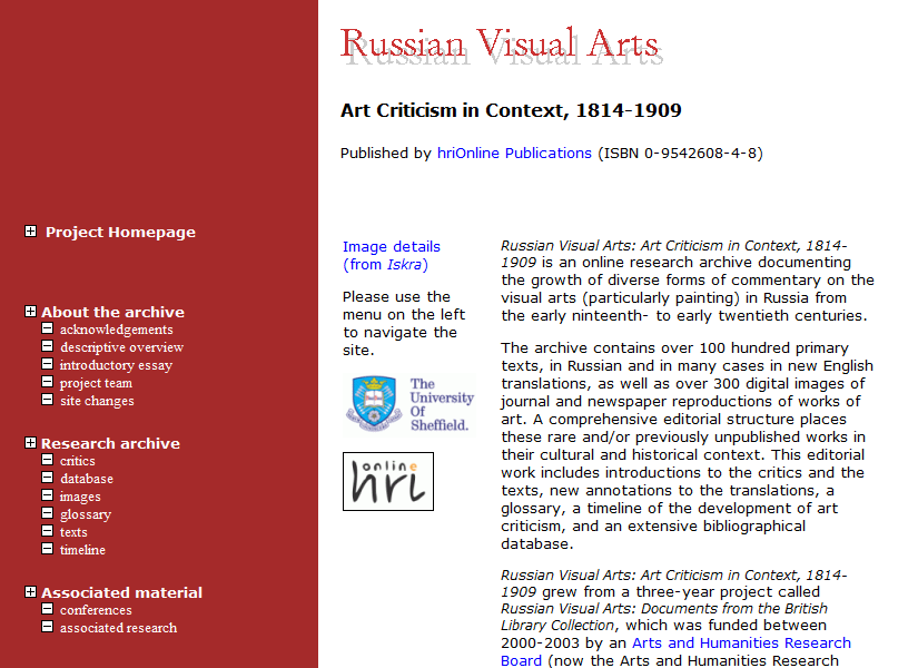 Russian Visual Arts: Art Criticism in Context, 1814-1909