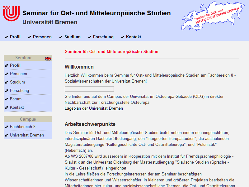 Seminar für Ost- und Mitteleuropäische Studien - Universität Bremen