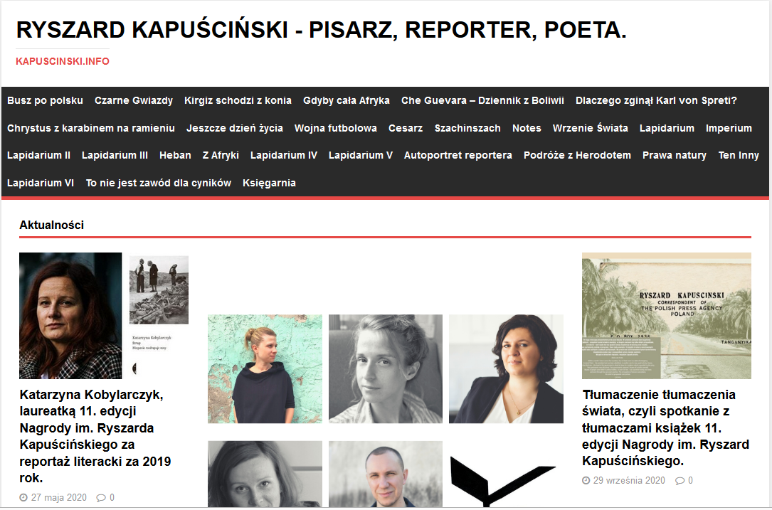 Ryszard Kapuściński - Biografia, bibliografia, fragmenty, recenzje, książki