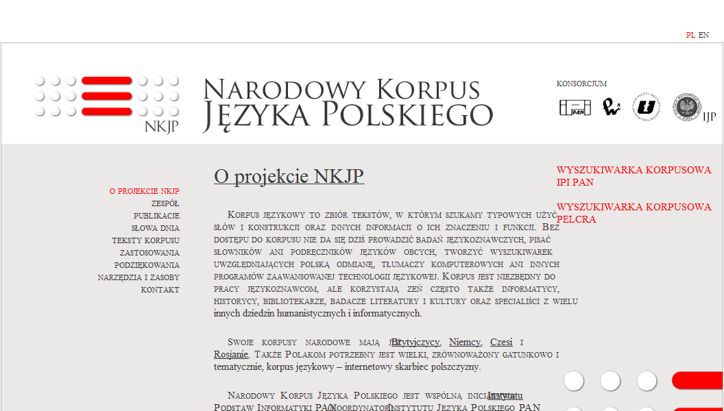 Narodowy Korpus Języka Polskiego - NKJP
