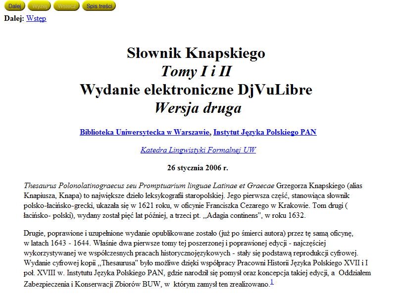 Słownik Knapskiego Tomy I i II - Wydanie elektroniczne