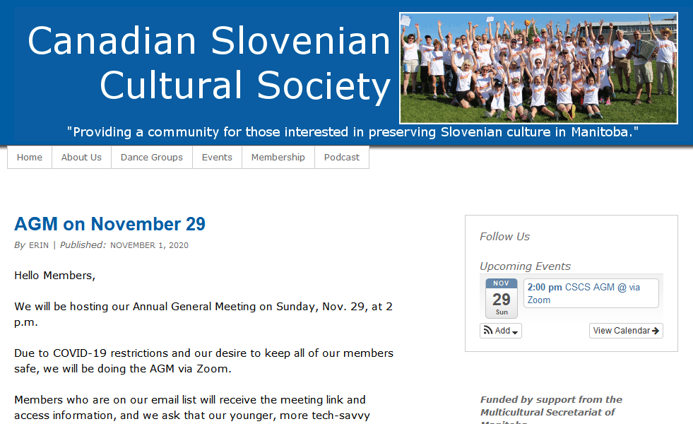 Canadian Slovenian Cultural Society