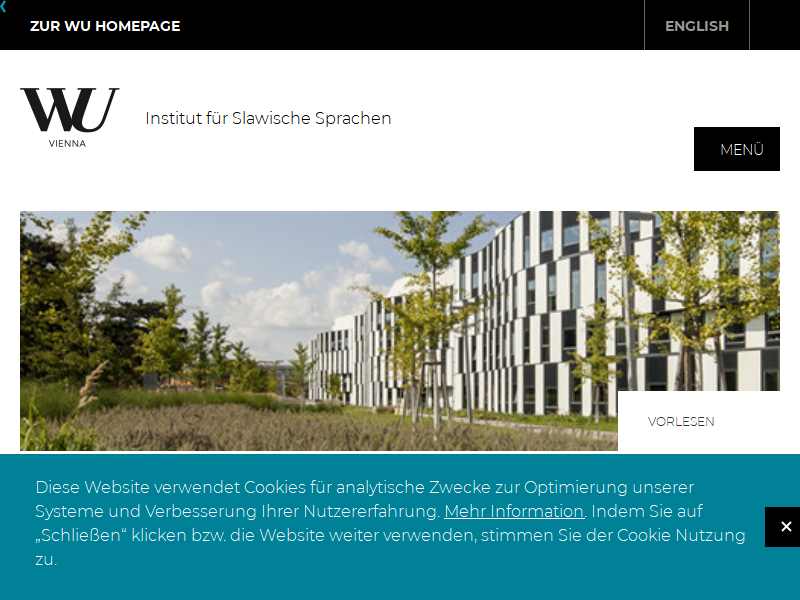 Institut für Slawische Sprachen, Wirtschaftsuniversität Wien