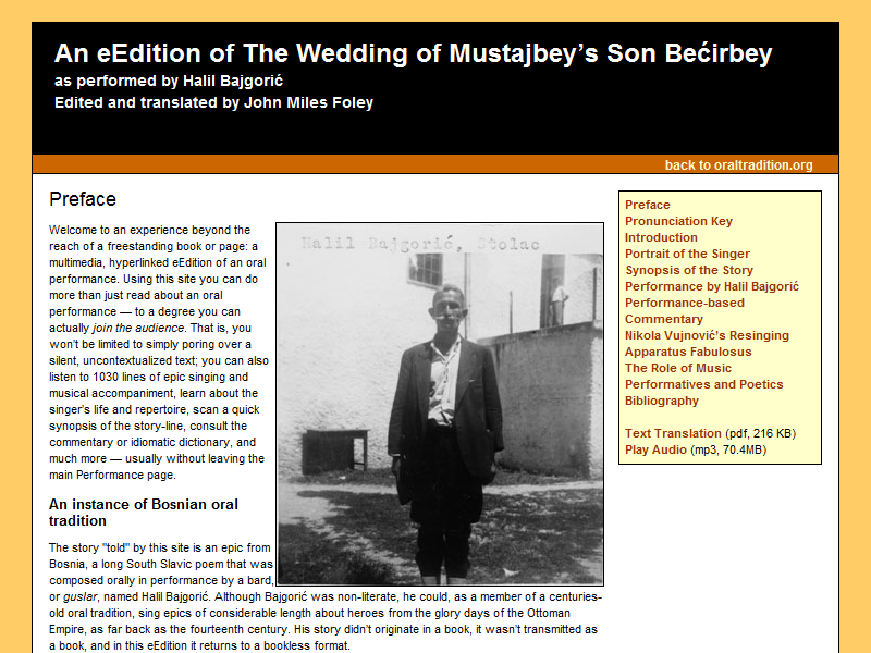 An eEdition of The Wedding of Mustajbey`s Son Bećirbey