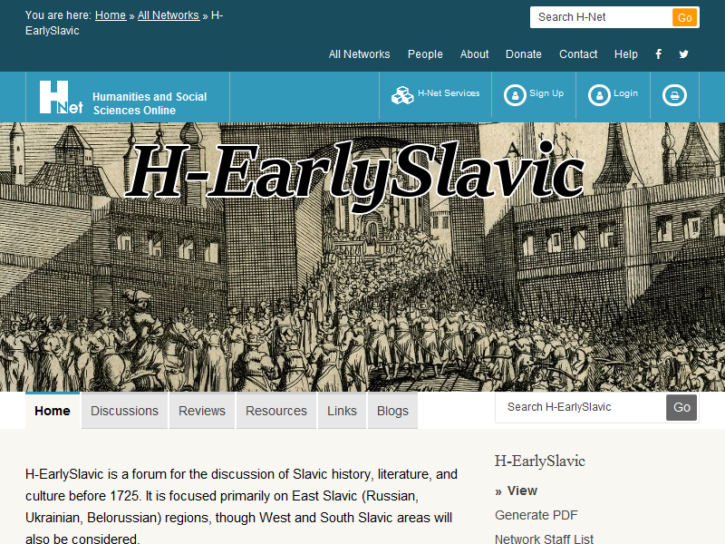 H-EarlySlavic Discussion Network