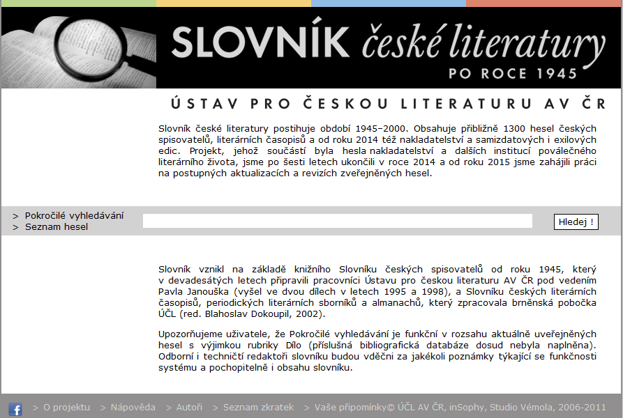 Slovník české literatury po roce 1945 on-line