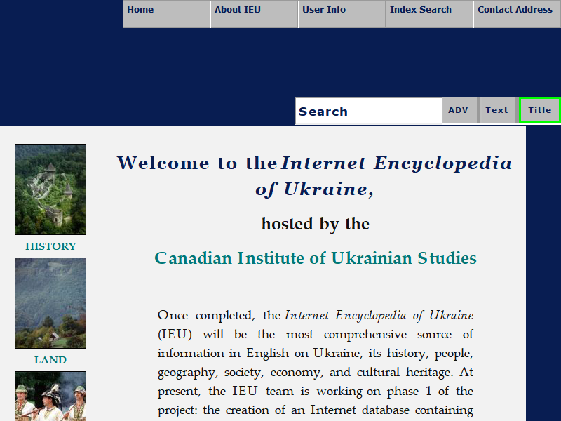 Internet Encyclopedia of Ukraine