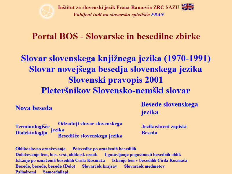 Slovarske in besedilne zbirke - Web corpora, lexicons and tools