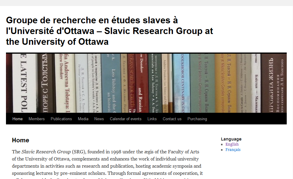 Slavic Research Group at the University of Ottawa