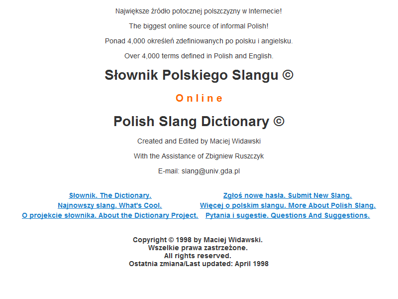 Słownik Polskiego Slangu: Polish Slang Dictionary