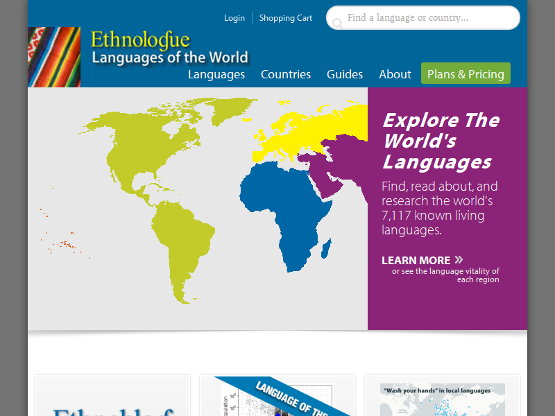 Ethnologue, Languages of the World