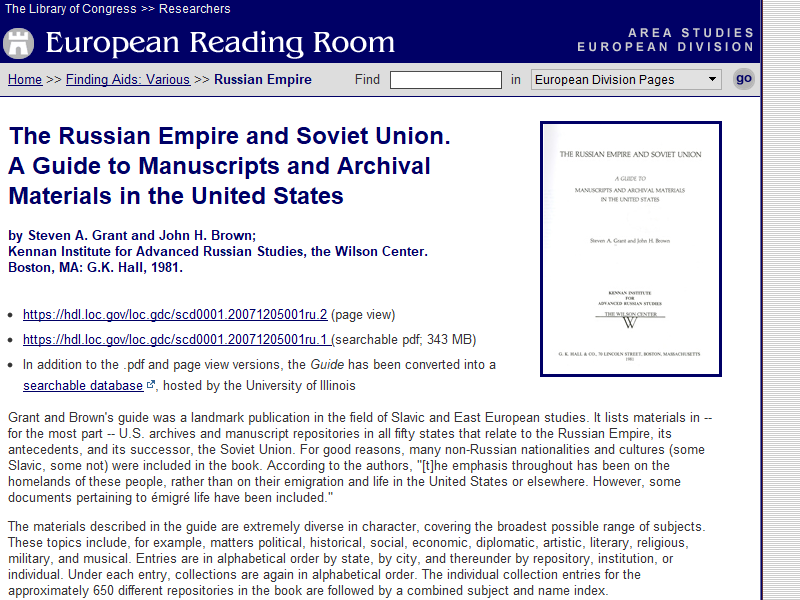 Russian Empire and Soviet Union