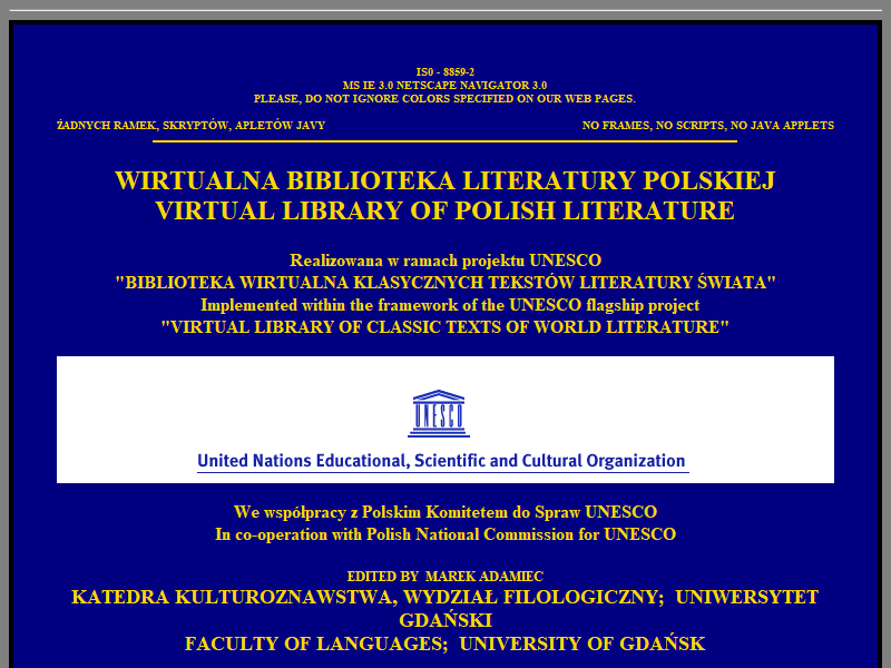Virtual Library of Polish literature